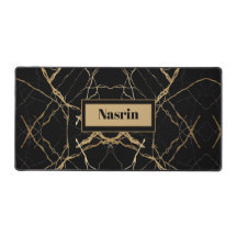 Modern Gold & black Marble Minimalist Luxury