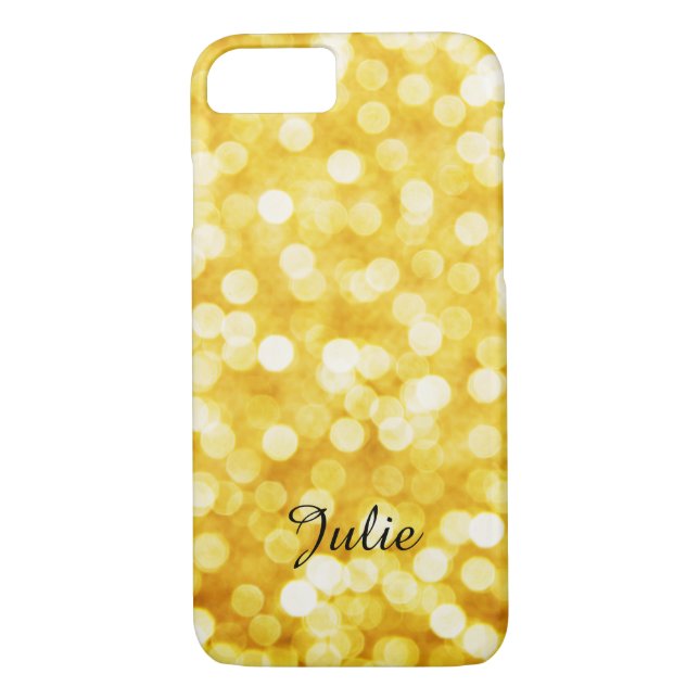 Modern Gold Bokeh Apple iPhone 8/7 Case (Back)