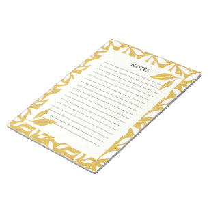 Modern Gold Botanical Notepad