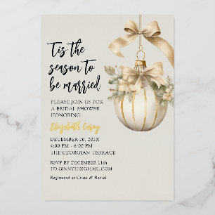 Modern Gold Bridal Shower   Christmas Ornaments