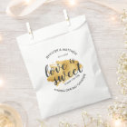 Modern Gold Brush Stroke Love is Sweet Wedding