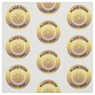 Modern Gold Business Logo Personalise Fabric