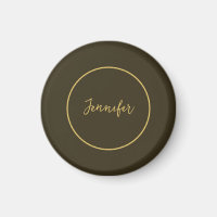 Modern Gold Colour Calligraphy Plain Unique