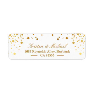 Modern Gold Confetti Dots   Stylish Elegant