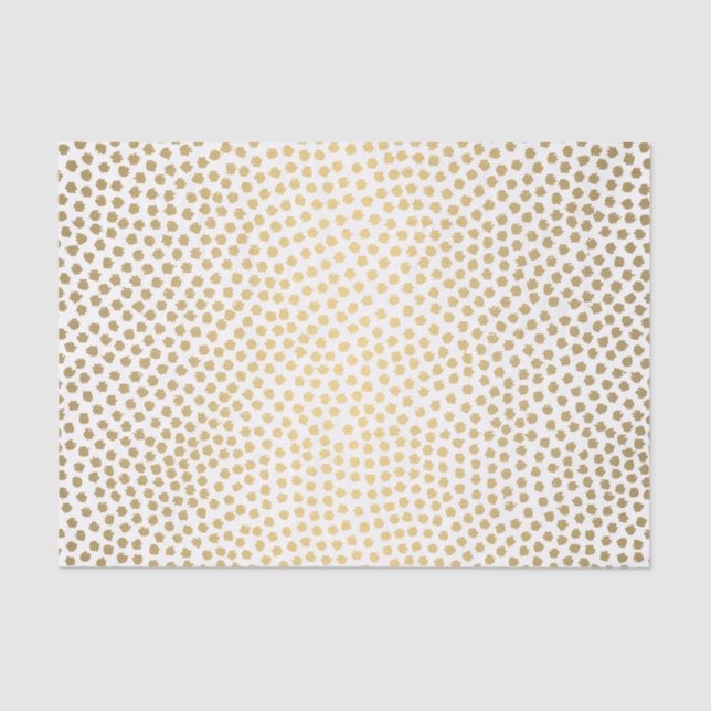 Modern Gold Confetti Tissue Paper (Front)