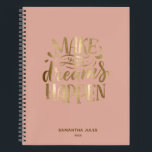 Modern Gold Dream Believe Achieve  Motivational    Notebook<br><div class="desc">Modern Gold Dream Believe Achieve  Motivational</div>