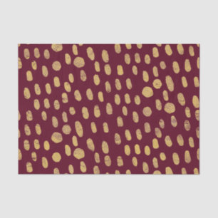 Modern Gold Fingerprints Tissue Paper