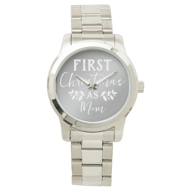 Modern Gold First Christmas as Mum Christmas Watch (Front)