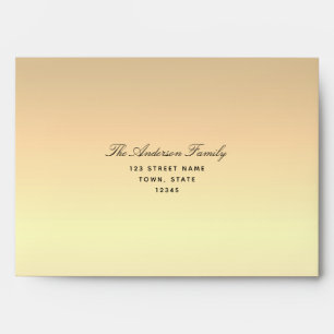 Modern Gold Foil 5x7 Envelope