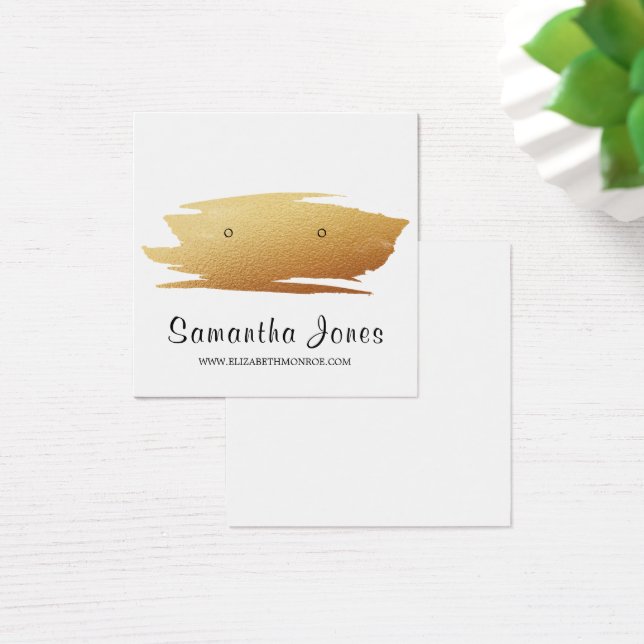 Modern Gold Foil Brushstroke, Jewellery Display (Desk)