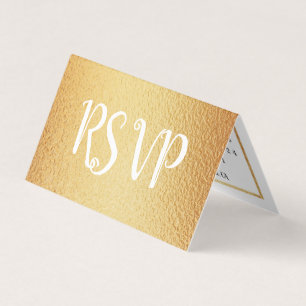 Modern Gold Foil Calendar RSVP Card