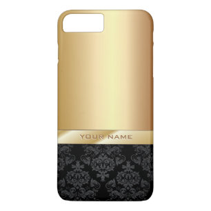Modern Gold Foil Custom Name iPhone 7 Plus Case