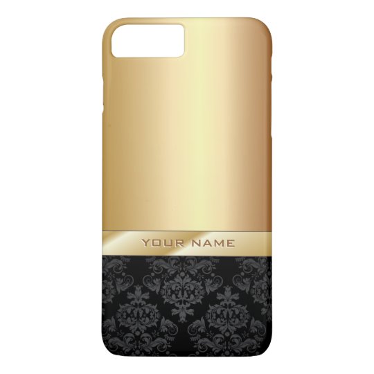 Modern Gold Foil Custom Name iPhone 7 Plus Case