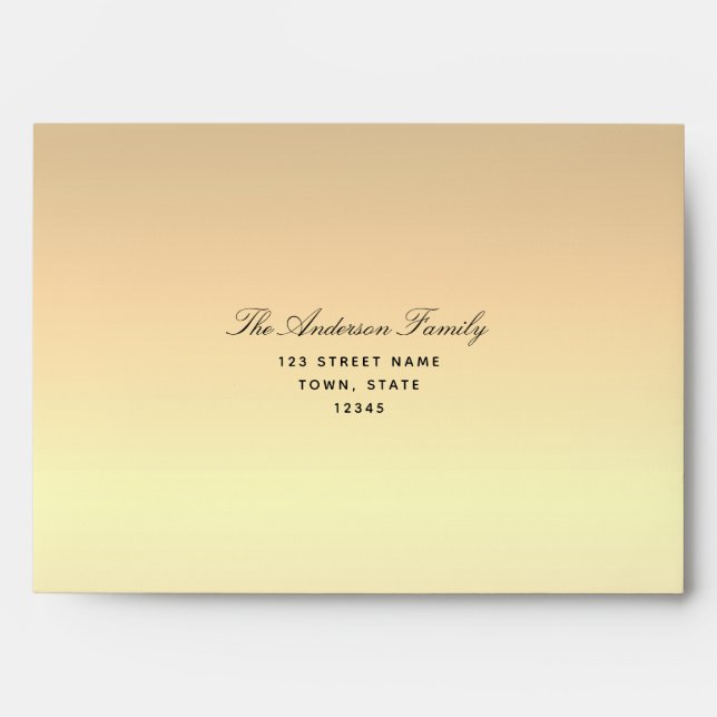 Modern Gold Foil  Envelope (Front)