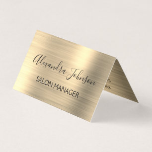 Modern Gold Foil Modern Business Card