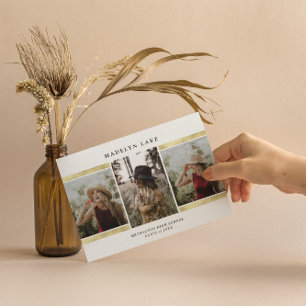 Modern Gold Foil Photo 2023 Graduation Invitation