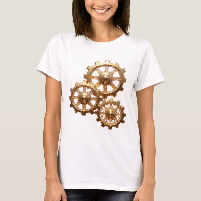 Modern Gold GEARS OF WEALTH Tee (Front)