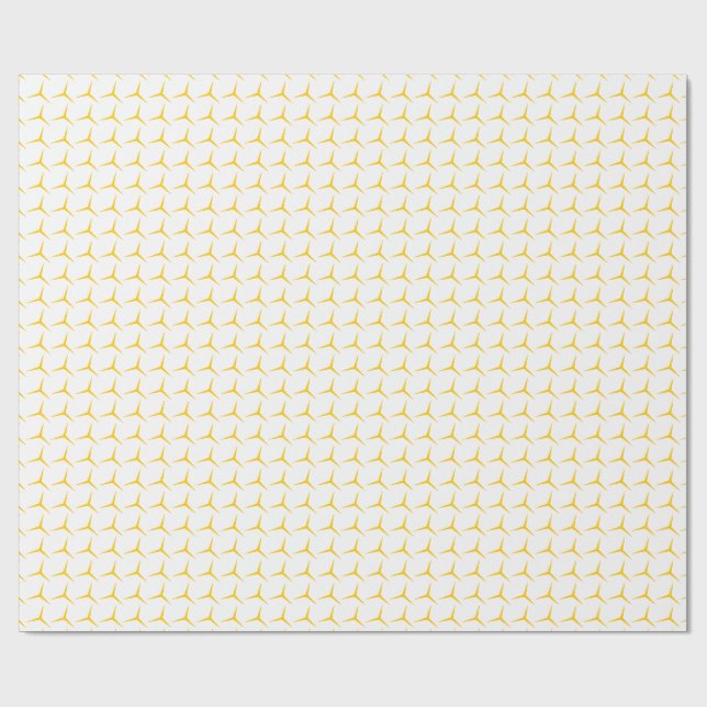 Modern Gold Geometric Wrapping Paper  (Flat)