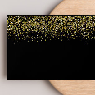 Modern Gold Glitter Black Elegant 5x7 Envelope