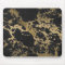 Modern Gold Glitter Black Marble