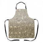 Modern Gold Glitter Sparkles Personalised Name