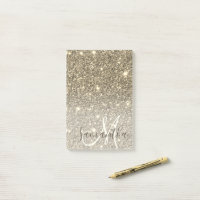 Modern Gold Glitter Sparkles Personalised Name