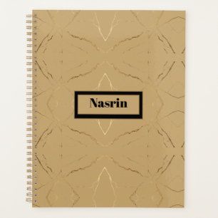 Modern Gold & gray Marble Minimalist Luxury Planner
