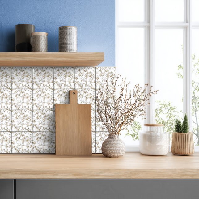 Modern Gold Grey White Marble Tile (Creator Uploaded)