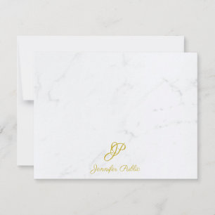 Modern Gold Hand Script Marble Template Trendy