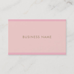 Modern Gold Handwritten Script Template Chic Pink Business Card