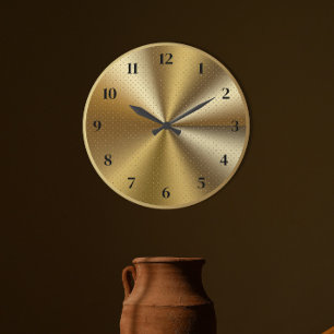 Modern Gold Home Wall Clock
