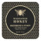 Modern gold  honeybee honey jar label