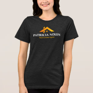 Modern Gold House Real Estate Agent Tri-Blend Shirt