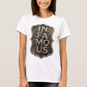 Modern Gold IN FAMOUS Statement Design T-Shirt