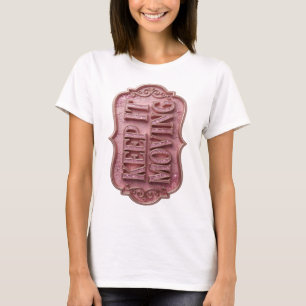 Modern Gold KEEP IT MOVING Modern Design T-Shirt
