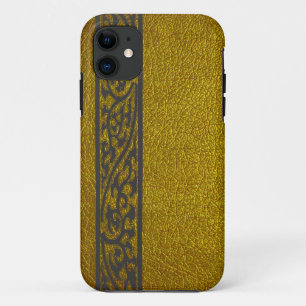 Modern Gold Leather iPhone 11 Case