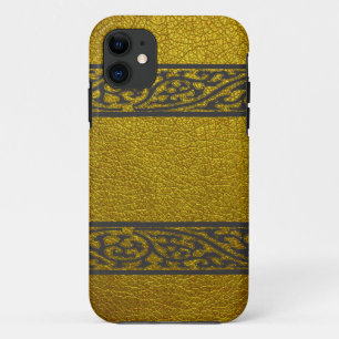Modern Gold Leather iPhone 11 Case