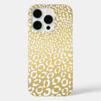 Modern Gold Leopard Cheetah Spots Animal Print