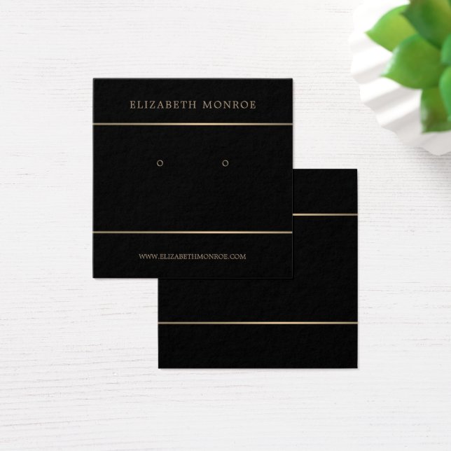 Modern Gold Lined Earring Holder, Jewellery Displa (Desk)