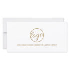 Modern Gold Logo Simple Business Gift Certificate