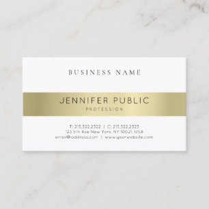 Modern Gold Look Minimalist Professional Luxury Business Card