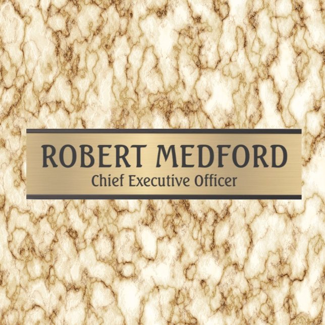 Modern Gold Look Professional Door Sign Name Plate (Creator Uploaded)