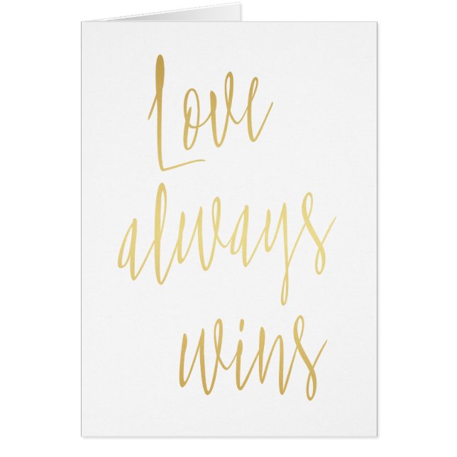 Modern Gold "Love always wins" (Front)