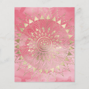 Modern  gold mandala flyer