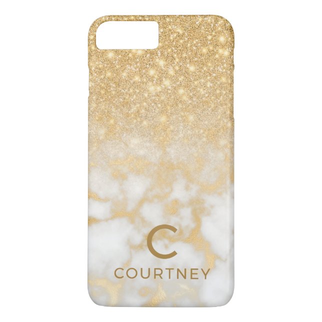 Modern Gold Marble Case-Mate iPhone Case (Back)