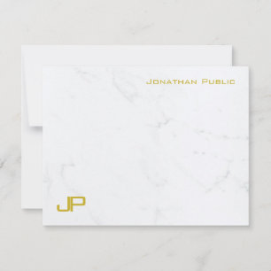 Modern Gold Marble Simple Template Personalised