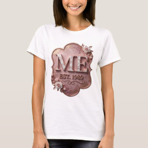 Modern Gold ME EST 1989 Graphic Design T-Shirt