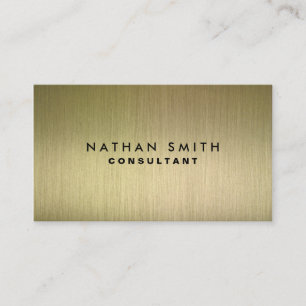 Modern Gold Metal Professional Business Card