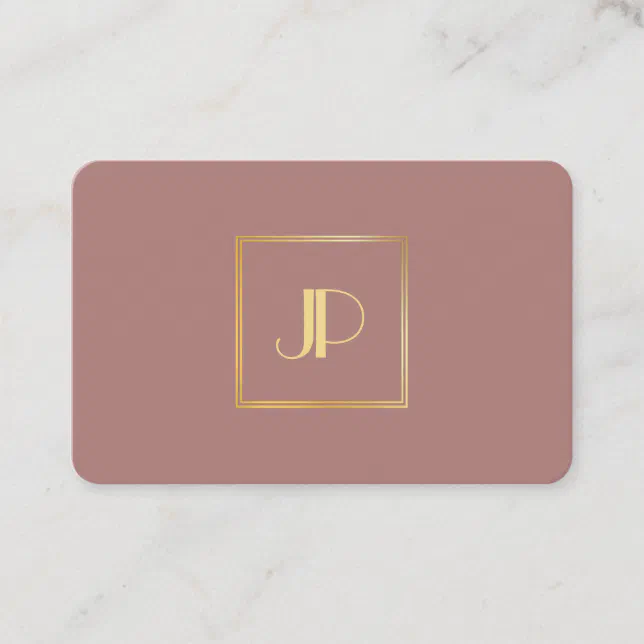 Modern Gold Monogram Elegant Professional Template Business Card | Zazzle
