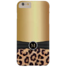 Modern Gold Monogram Leopard